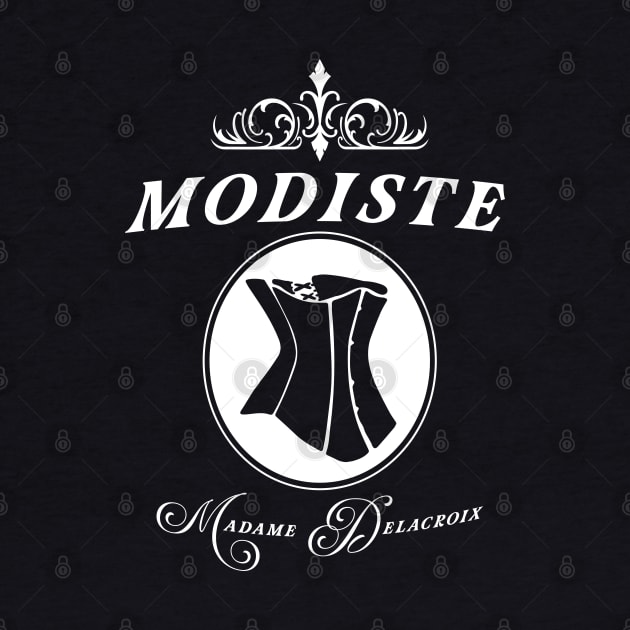 Modiste corset design, Madame Delacroix couturier to Bridgerton Society by YourGoods